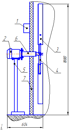Технический чертеж вентилятора инкубационной камеры